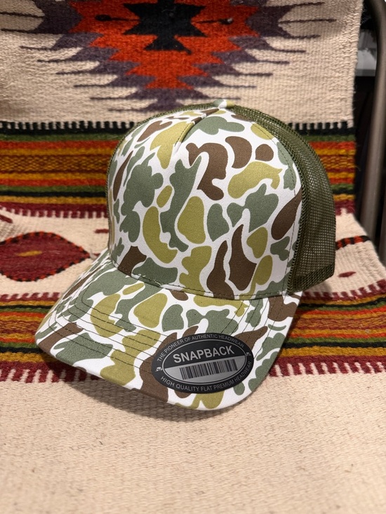 Other - Camo Print Trucker Snapback Hat